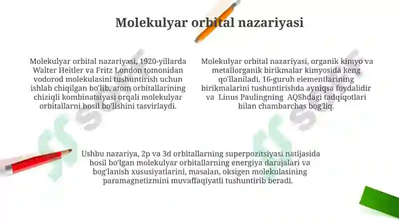 Koordinatsion birikmalar nazariyasi 4