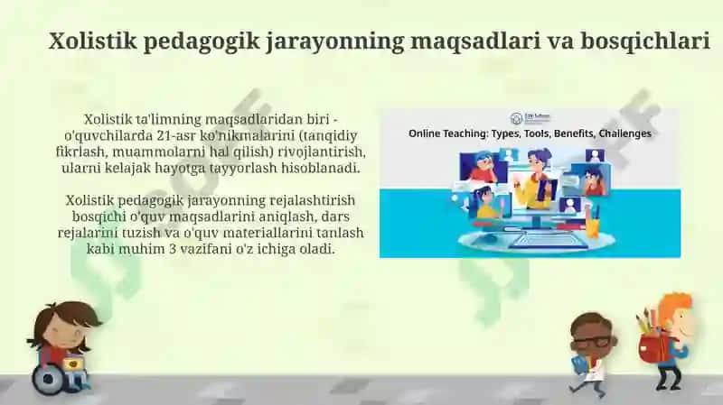 Xolistik pedagogik jarayon va uning etaplari 4