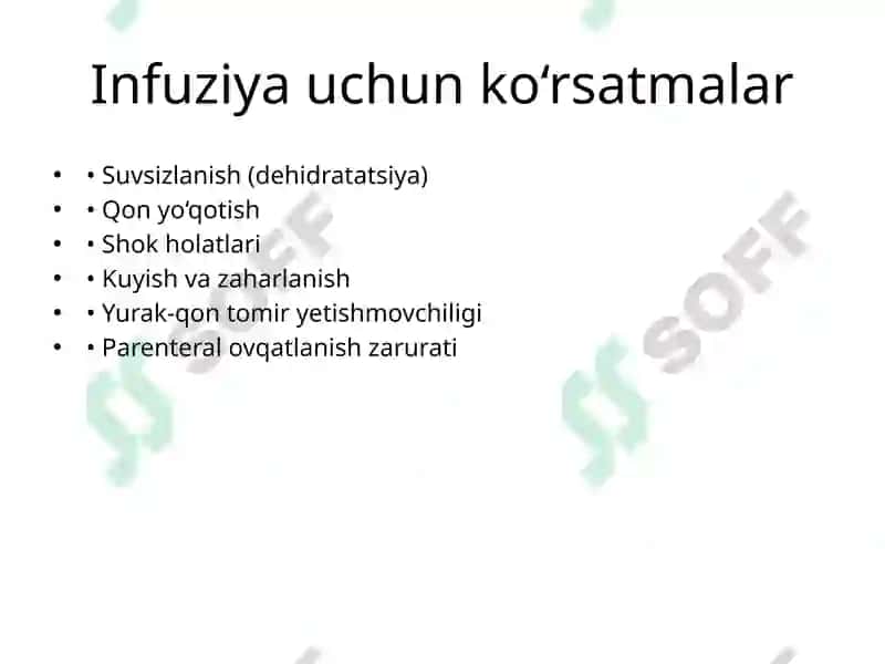 Infuziya va Transfuziya 4