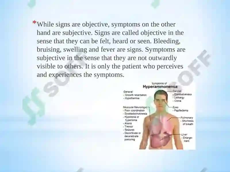 Difference between sign and symptom 4