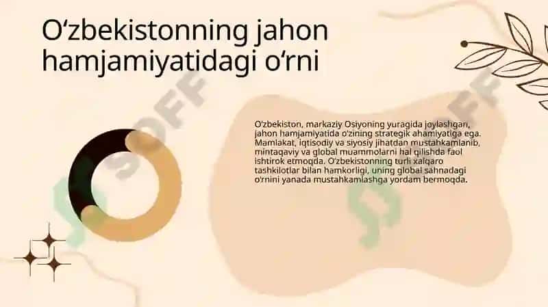 Oʻzbekiston va Jahon Hamjamiyati 4