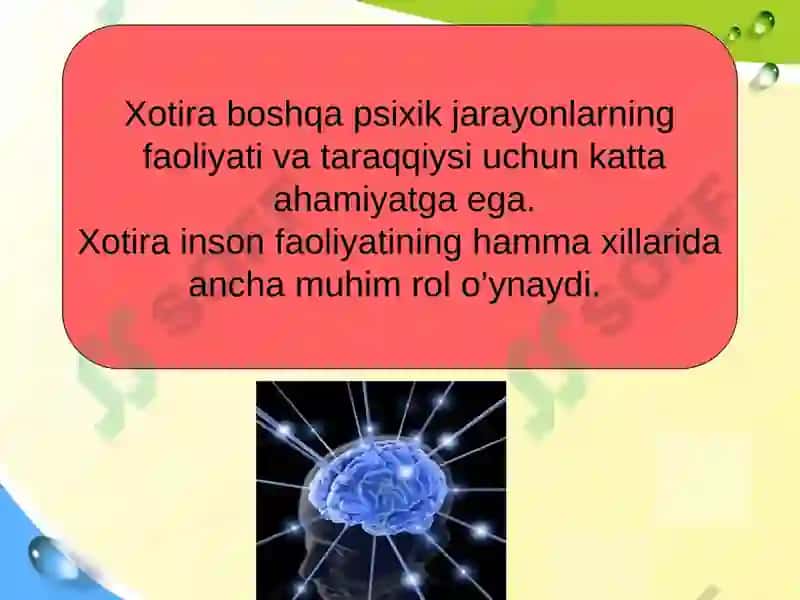 XOTIRANI RIVOJLANTIRISH METODLARI 4