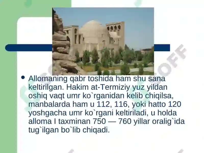 Al-Hakim at-Termiziy hayoti va ijodi 4