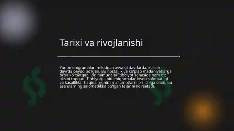 Yunon va Lotin Epigramalari 4