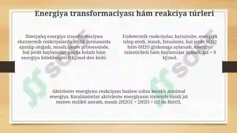 Ximiyalıq energiya 4