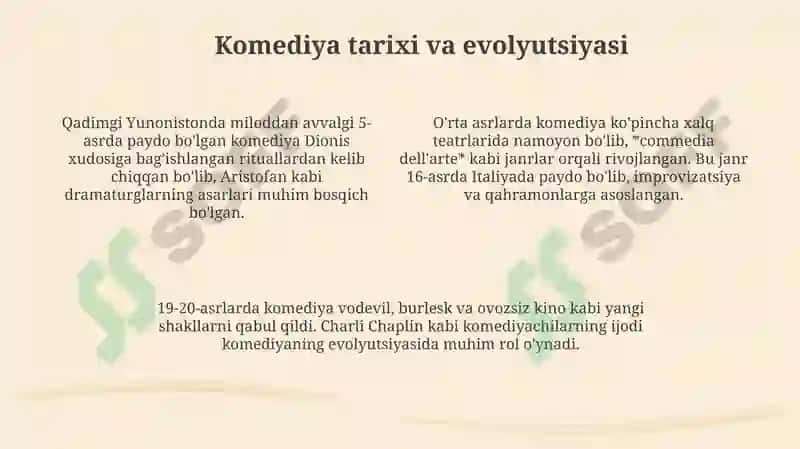 Komediya va uning badiiy tahlili 4