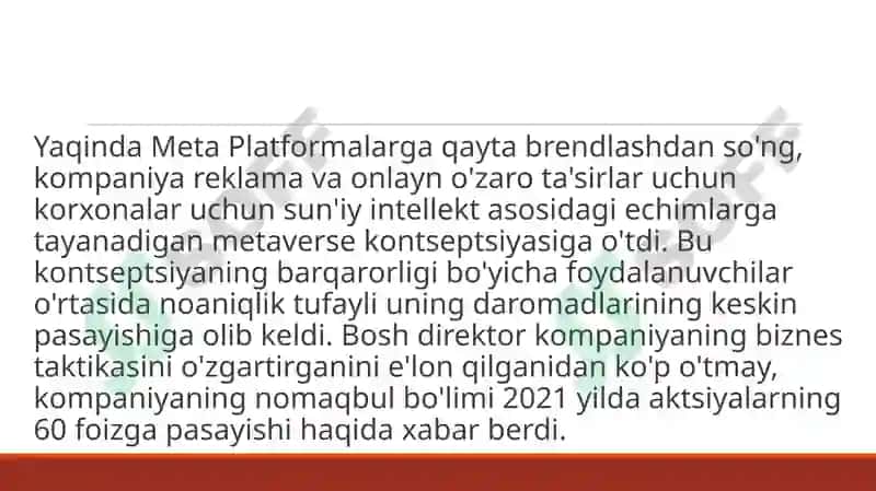 Facebook ning raqobat strategiyasi 4