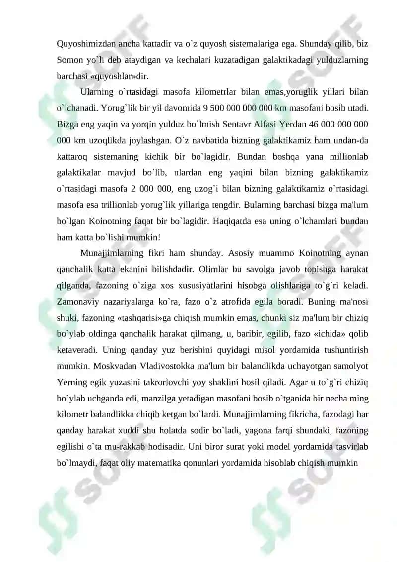 Olam, galaktika va quyosh sistemasi 4