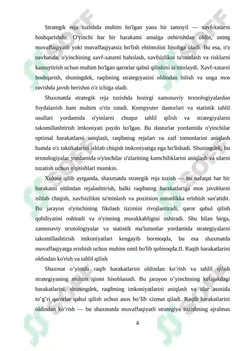 Shaxmatda strategik va taktik reja tuzish 4