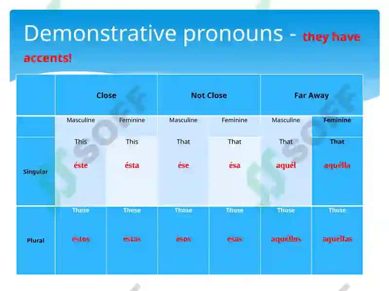 Demonstrative Pronouns 4