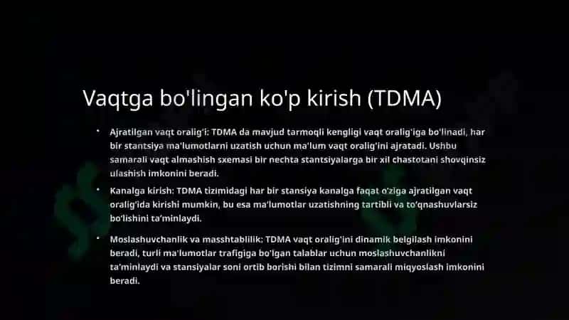 Simsiz aloqa tizimlarida koʻpstantsiyali ulanish usullari 4