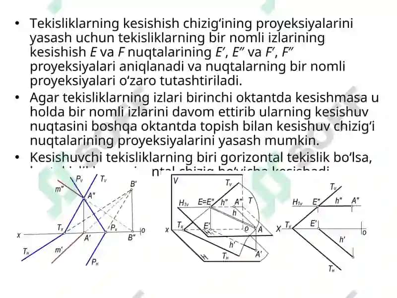 Tekisliklarning kesichuvi 4