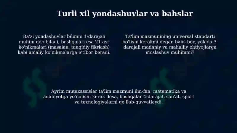 Ta'lim Mazmunini Belgilash 4