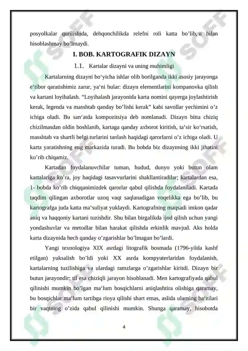 KARTALARNI BEZASH VA RELYEFNING PLASTIK TASVIRLANISHI 4