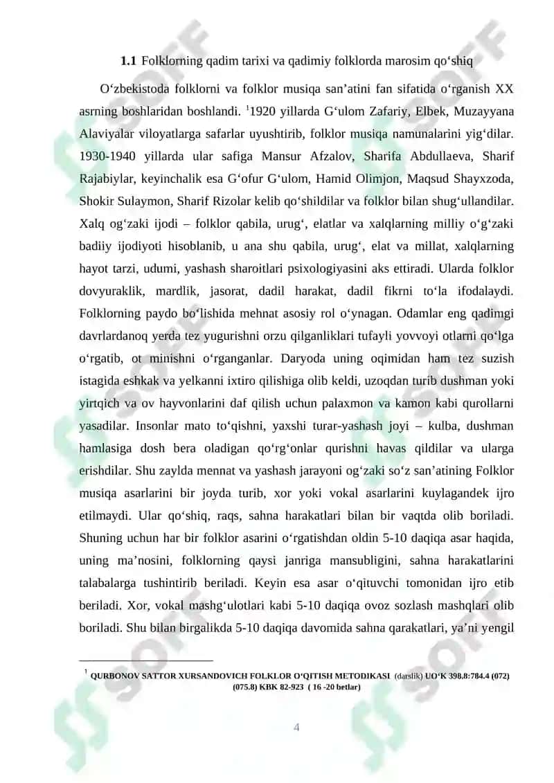 Marosim folklori janrlari va ularning badiiy talqini 4