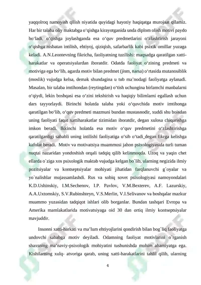 Motiv va motivatsiya muammosi 4
