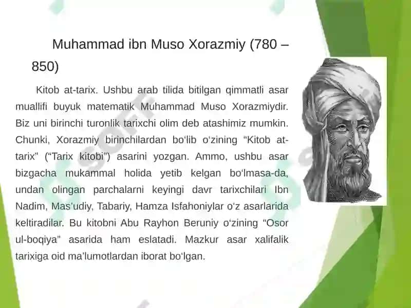 IX – XIIIasrlarboshlari arab-fors manbalari 4