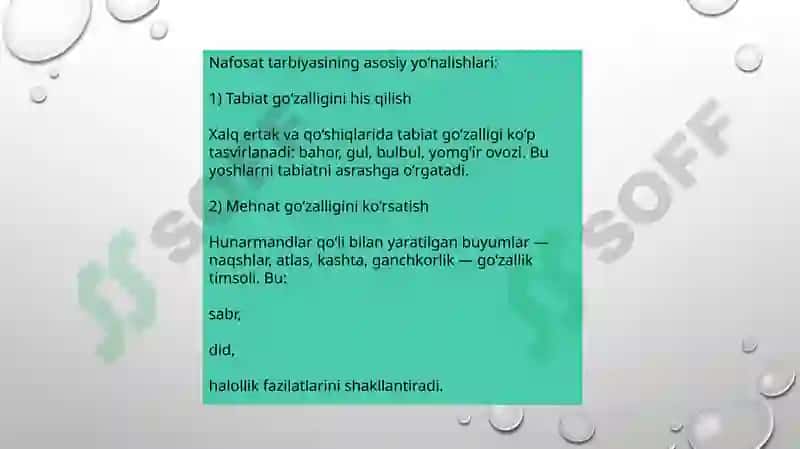 Xalq pedagogikasida nafosat tarbiyasi 4