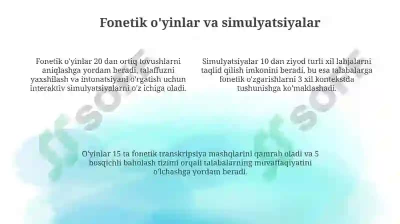 Fonetikani o'rganishda ijodiy yondashuvlar: usullar va texnikalar 4