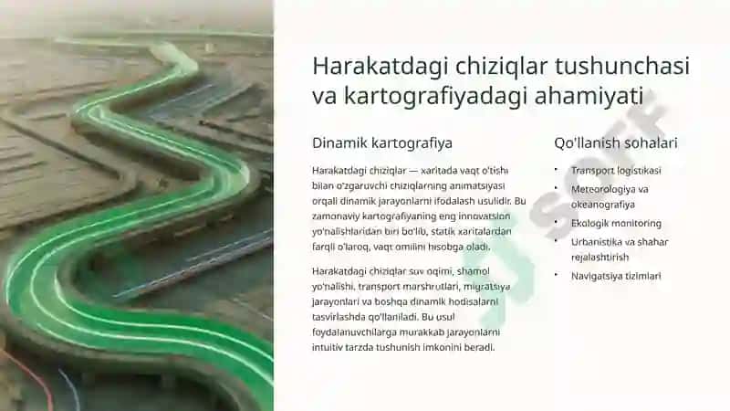 Izoliniyalar, Harakatdagi Chiziqlar va Chiziqli Belgilar Usullari 4
