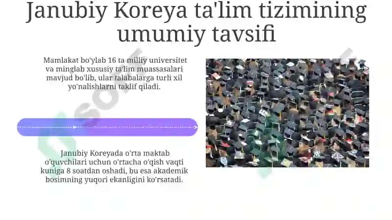Qiyosiy pedagogika korea ta’lim tizimi 4