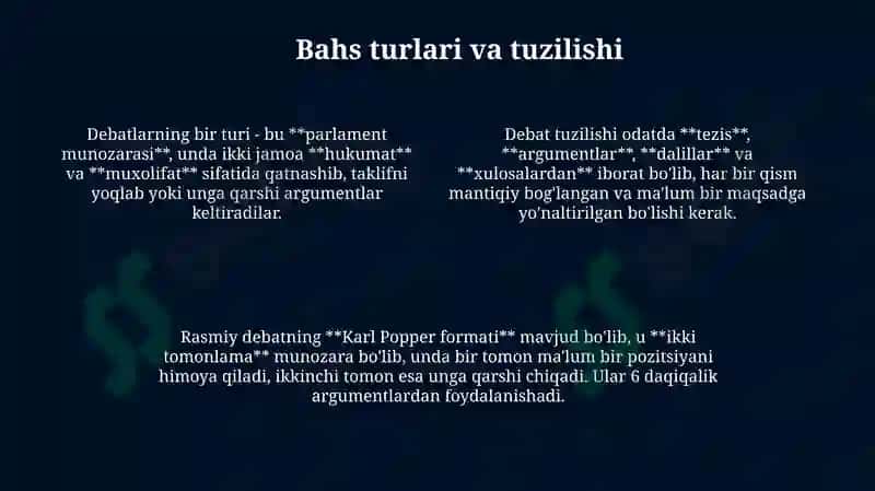 Bahs yuritish sanʼati 4