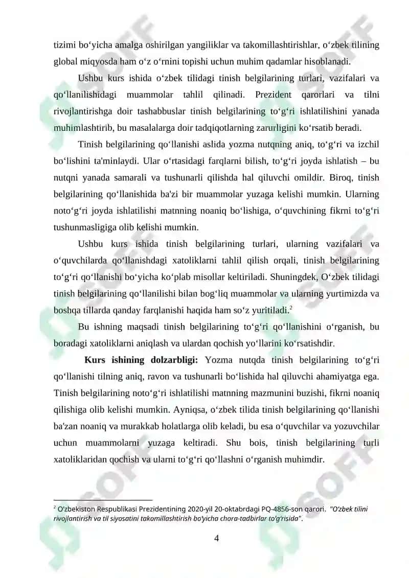 Tinish belgilari turlari va vazifalari 4