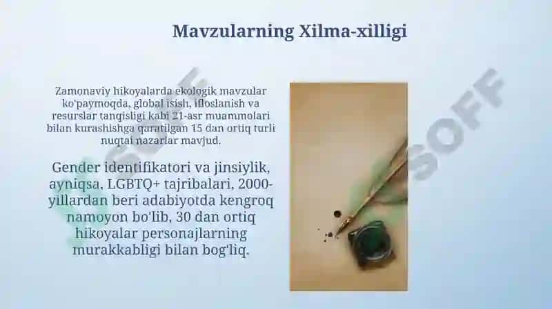 Zamonaviy hikoyalar 4