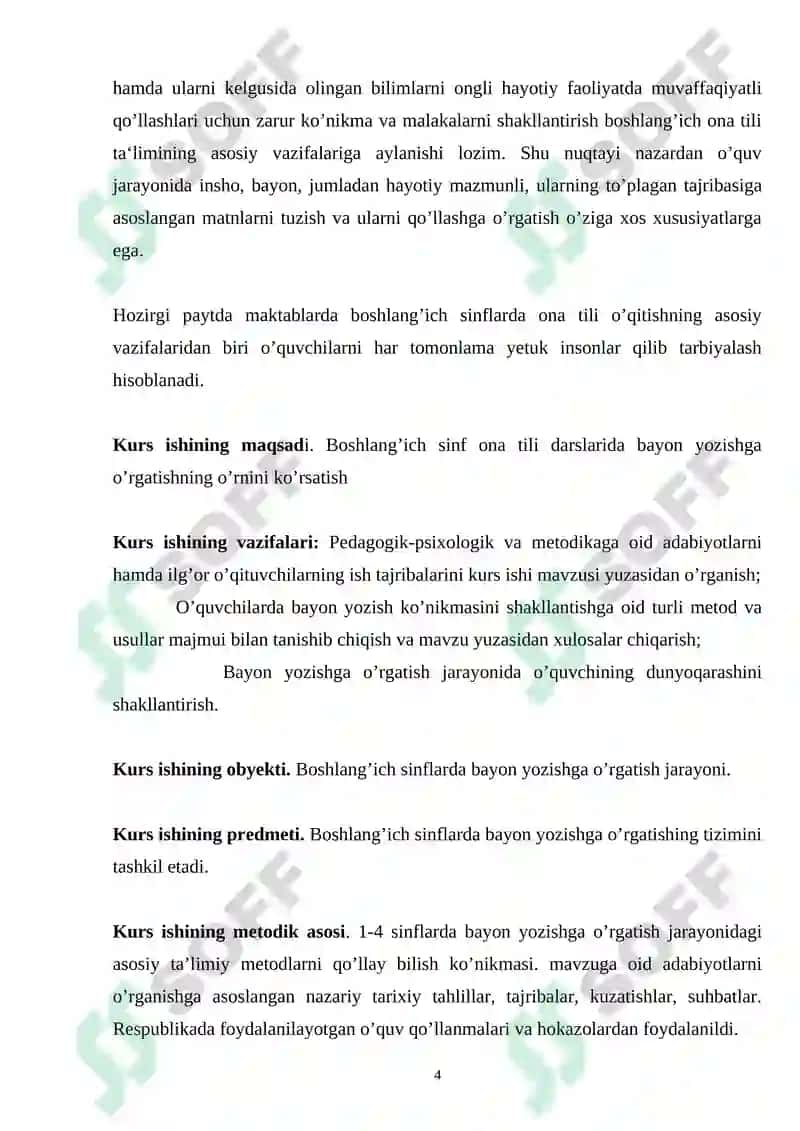 BOSHLANG’ICH SINFLARDA BAYON YOZISHGA 4
