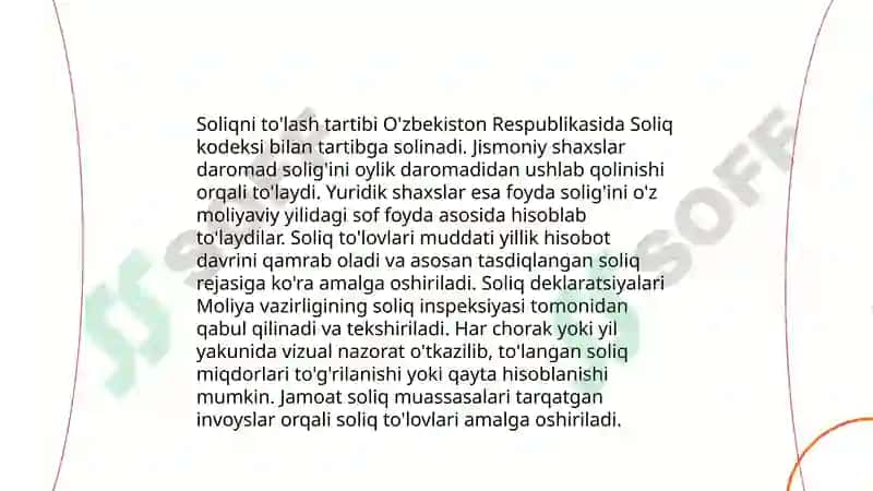 Qator soliq tizimi 4