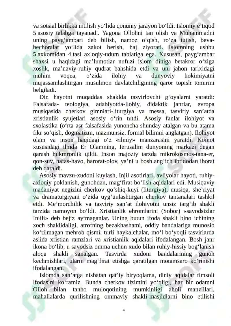 MEKSIKADA DIN MADANIYAT 4