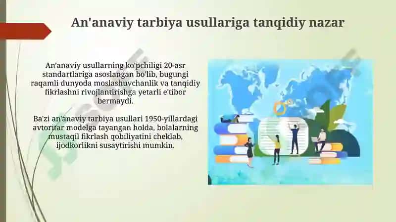 Tarbiya jarayonida innovatsiyalarga yo'l ochish 4