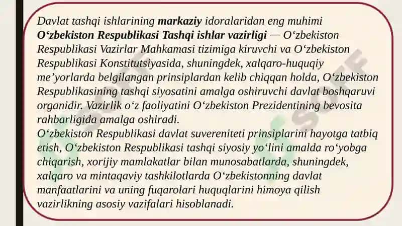 Tashqi siyosat idoralari. Diplomatik vakolatxonalar 4