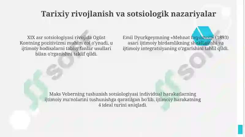 Ijtimoiy soha: ta'rif va kelib chiqishi 4