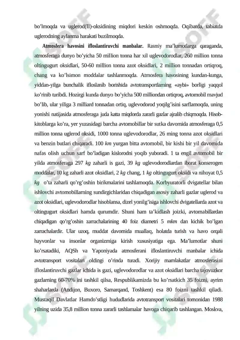 Atmosferaning ifloslanish muommolari 4