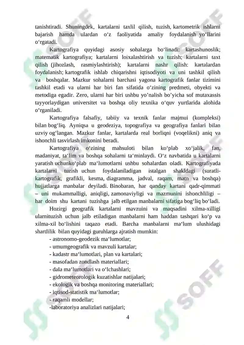 Kartografiyaning rivojlanishi 4