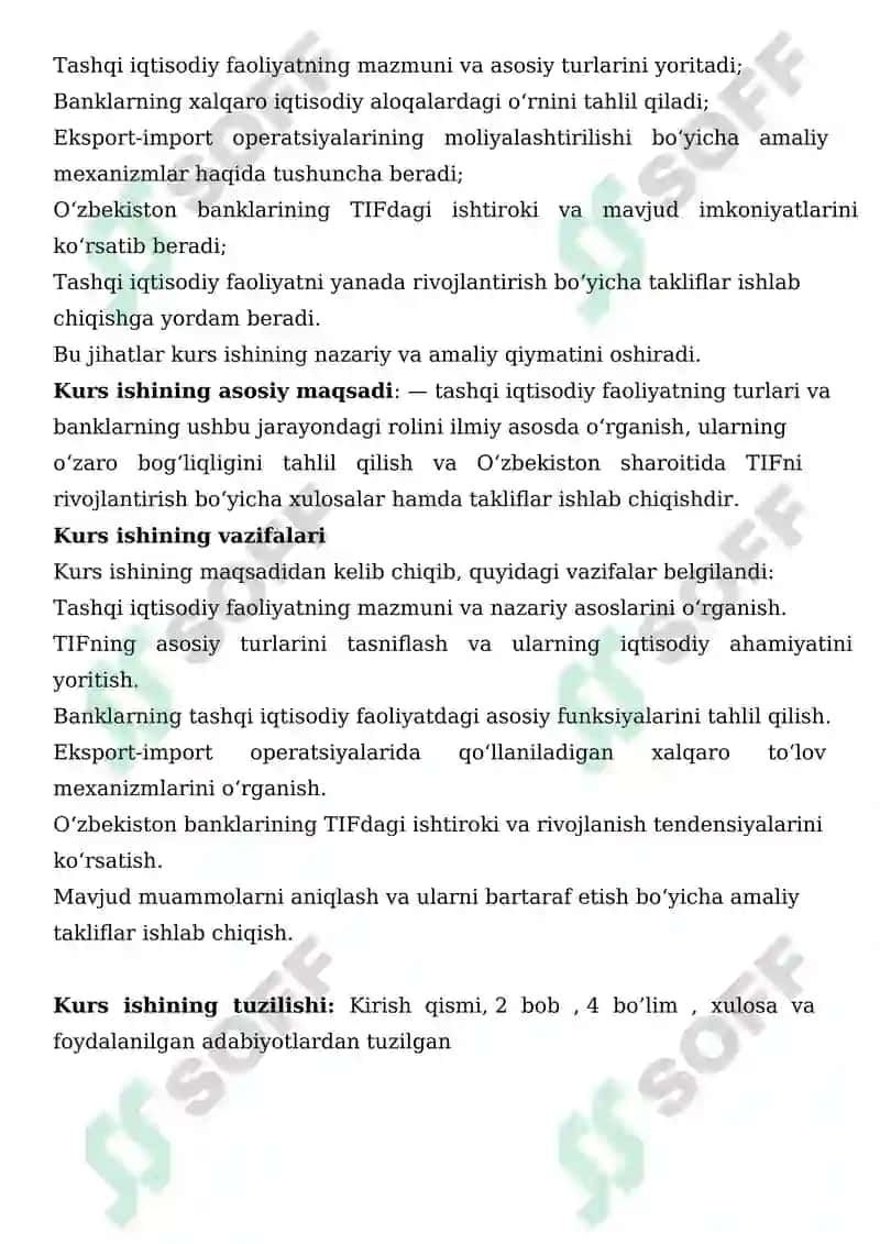 Tashqi iqtisodiy faoliyat turlari va banklar 4