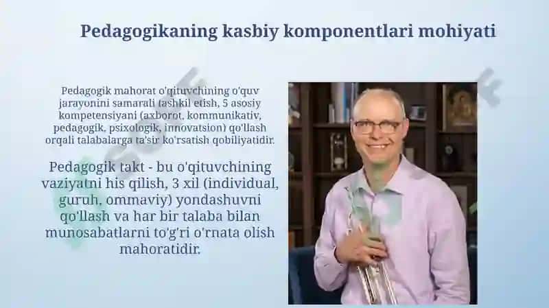 Pedagogning kasbiy komponentlari,tuzilishi va mazmuni 4