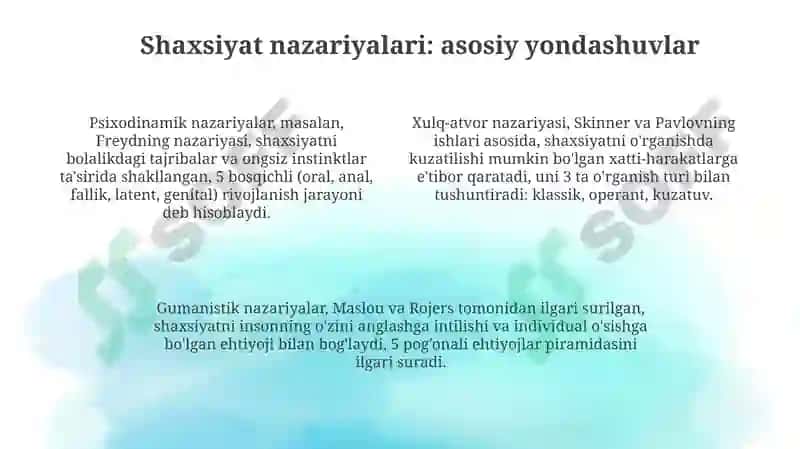 Shaxs psixologiyasi 4