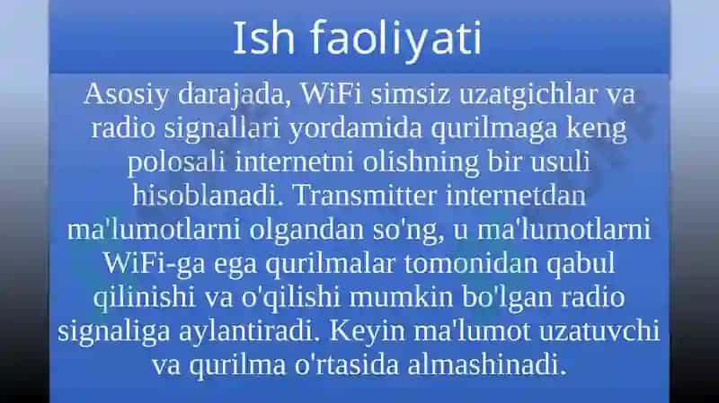 Wi-Fi texnologiyasi 4