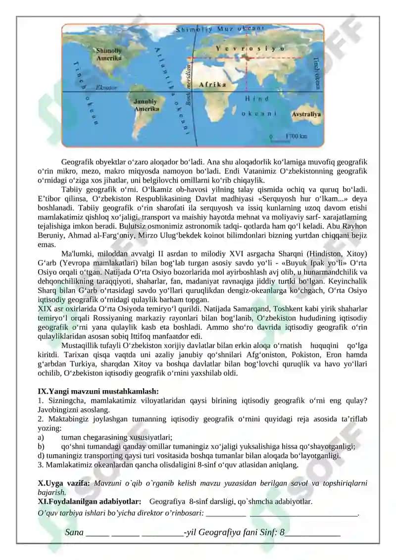 Geografiya fanining Maqsadi 4