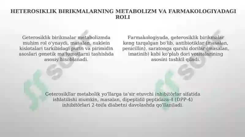 Geterosiklik birikmalar 4