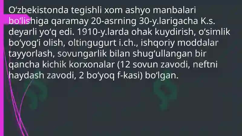 Kimyo sanoatinig rivojlanish istiqbollari 4