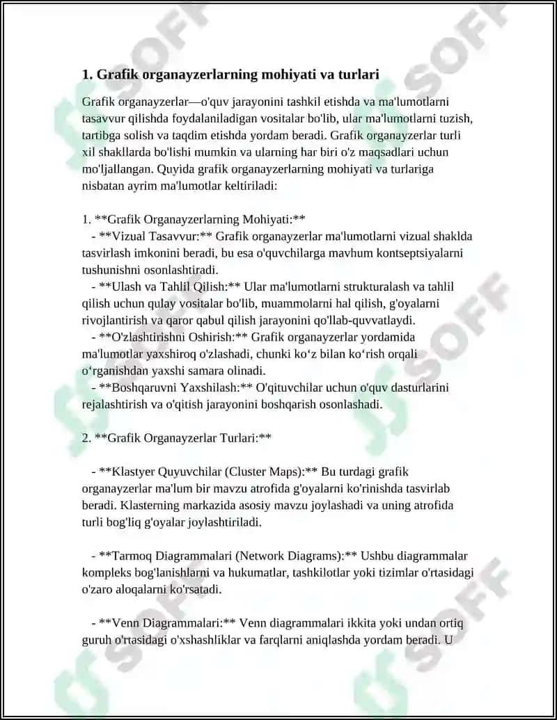 INNOVATSION O'QITISHDA GRAFIK ORGANAYZERLAR 4