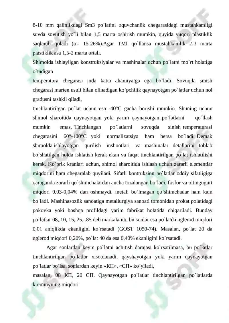 Olovbardosh polatlarni ishlatilish sohalari 4
