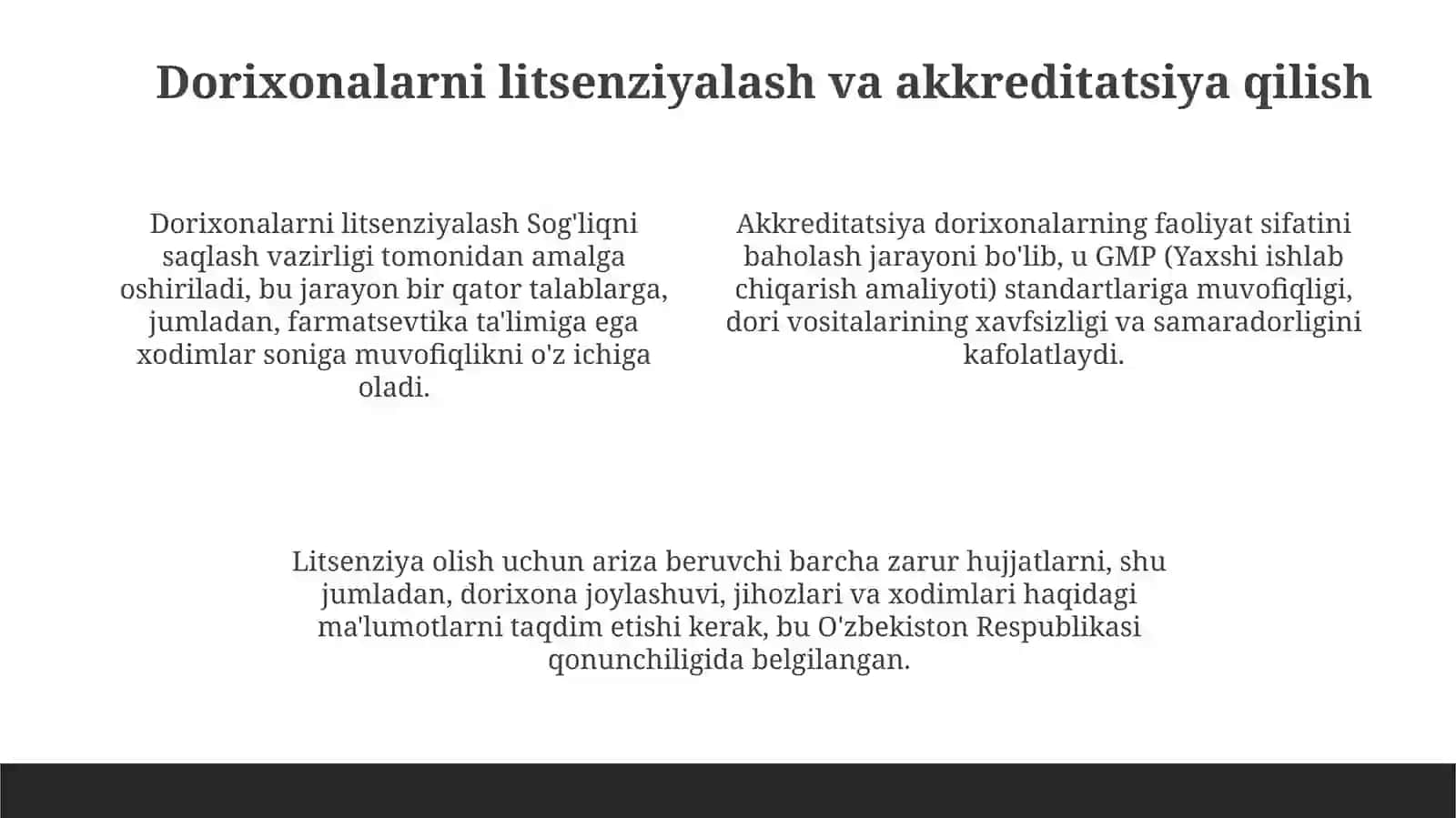 Turli mulkchilik shaklidagi dorixonalar ishini tashkil etish 4