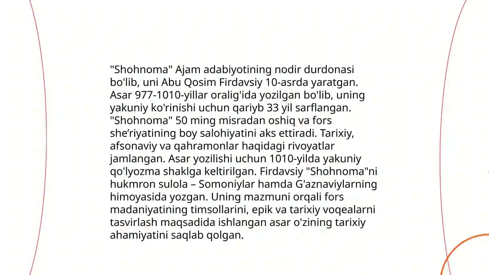 Firdavsiyning "Shohnoma" asari 4