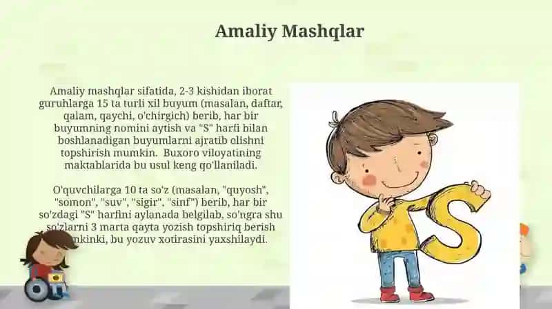 "S harfi va s tovushiga dars ishlanma (1-sinflar uchun)" 4