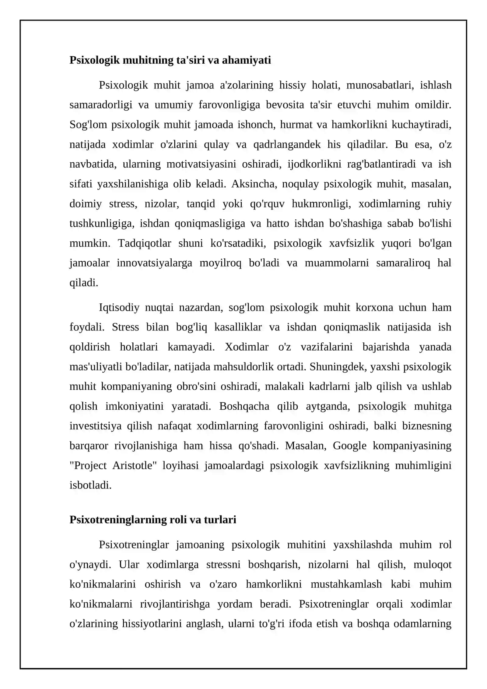 Psixologik muhit va psixotreninglarning ahamiyati 4