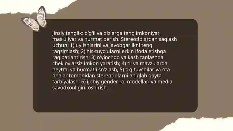 O'g'il - qiz tarbiyasi 4